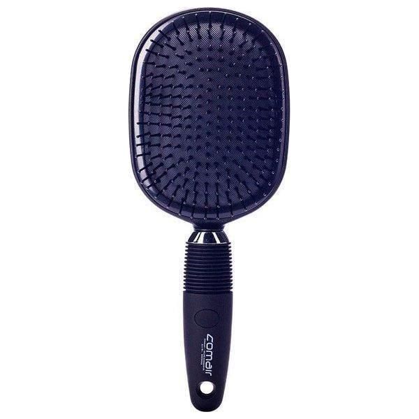 Comair Jumbo Brush with rubber cushion and plastic bristles with nubs, Black - gtwtoporld.com