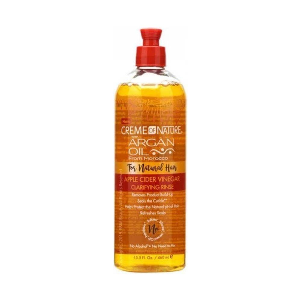 Cream of Nature Argan Oil Apple Cider Vinegar Clarifying Rinse 460ml - gtwtoporld.com