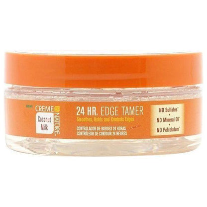 Creme of Nature Coconut Milk 24HR. Edge tamer 63.7g - gtwtoporld.com