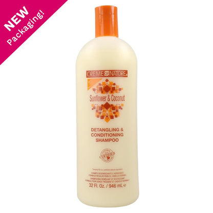 Creme of Nature Professional Sunflower &amp; Coconut Detangling Conditioning Shampoo 946ml - gtwtoporld.com