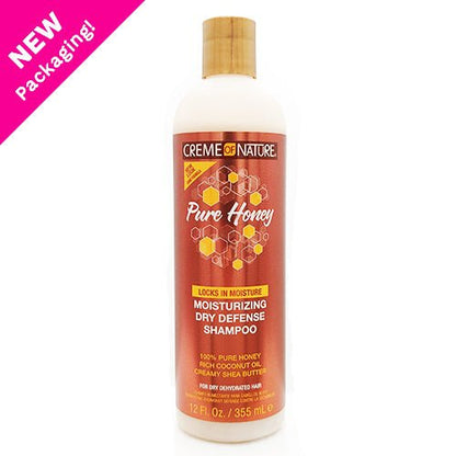 Creme of Nature Pure Honey Moisturizing Dry Defense Shampoo 355ml - gtwtoporld.com