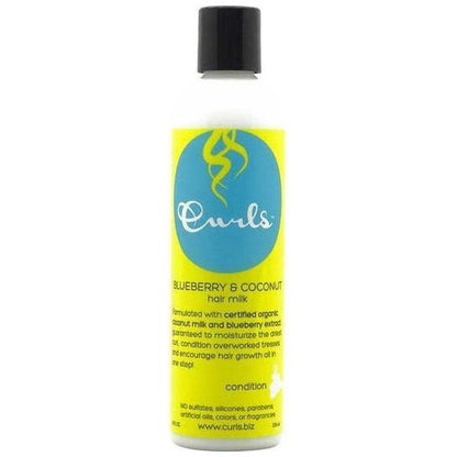 Curls Blueberry &amp; Coconut Hair Milk 236ml - gtwtoporld.com