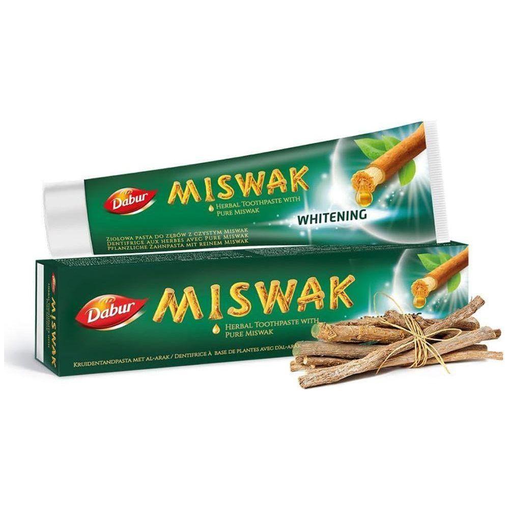 Dabur Miswak Herbal Whitening Toothpaste - 100g for Strong Teeth &amp; Brighter Smiles - gtwtoporld.com