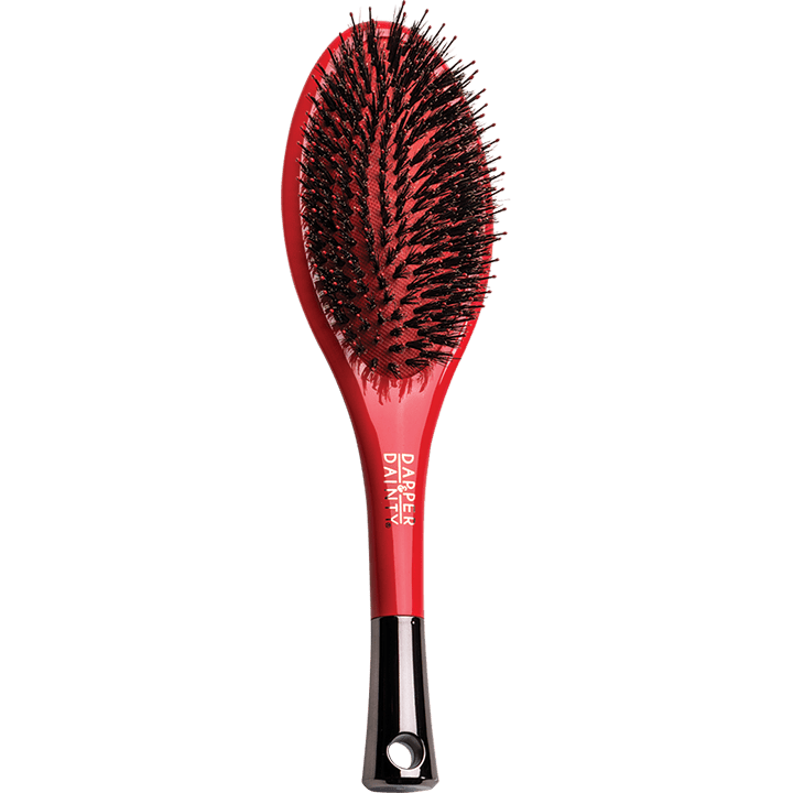 Dapper and Dainty Oval Paddle Brush Coral Soft Detangling Boar Brush - gtwtoporld.com