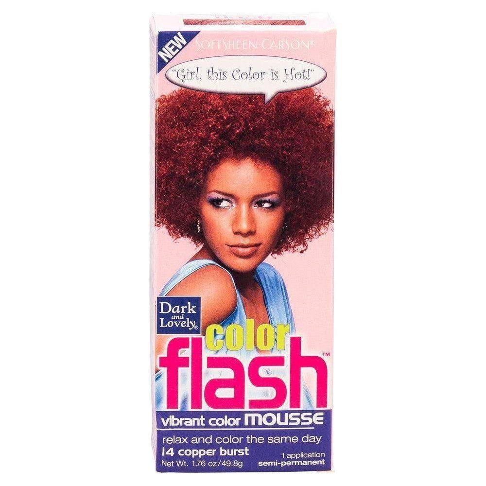 Dark and Lovely Soft Sheen - Carson Color Flash Vibrant Color Mousse 1.76 oz - gtwtoporld.com