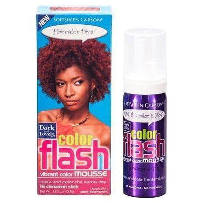 Dark and Lovely Soft Sheen - Carson Color Flash Vibrant Color Mousse 1.76 oz - gtwtoporld.com