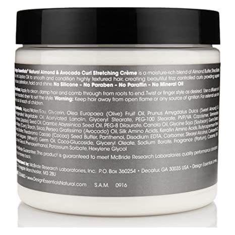 Design Essentials Almond &amp; Avocado Curl Stretching Creme 16oz - gtwtoporld.com