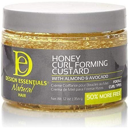Design Essentials Almond &amp; Avocado Honey Curl Forming Custard 12 oz - gtwtoporld.com