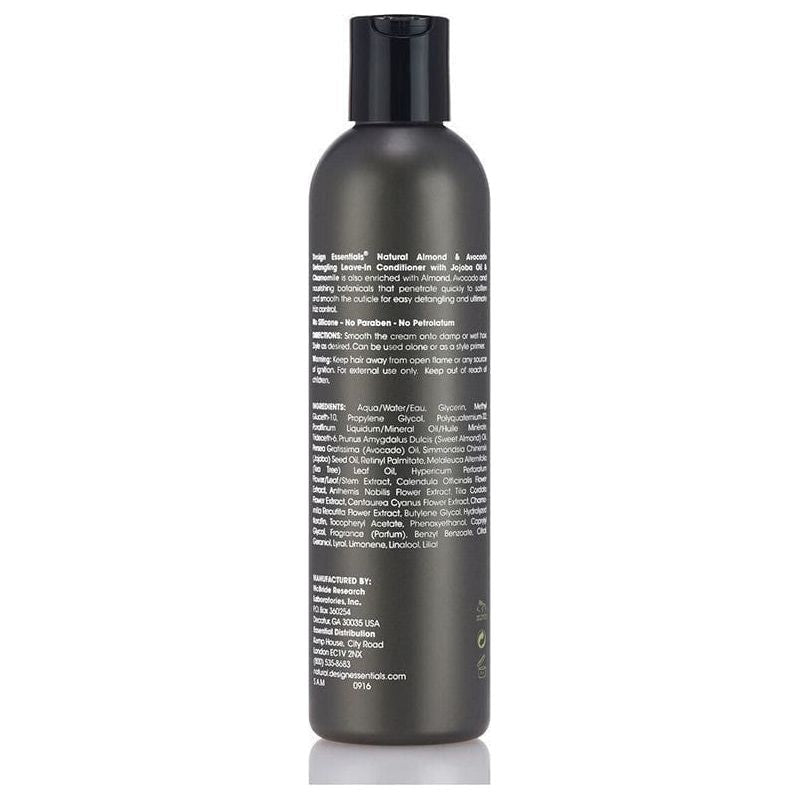 Design Essentials Natural Almond &amp; Avocado Detangling Leave - in Conditioner 227g - gtwtoporld.com
