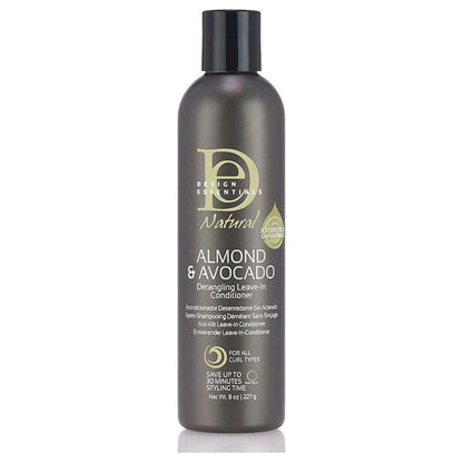 Design Essentials Natural Almond &amp; Avocado Detangling Leave - in Conditioner 227g - gtwtoporld.com