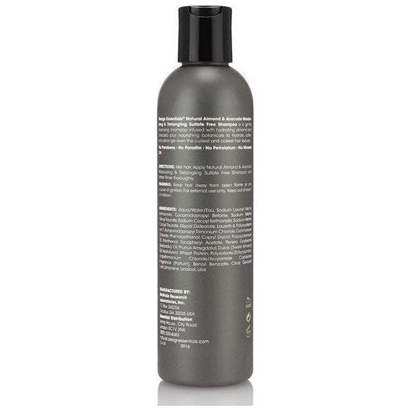 Design Essentials Natural Almond &amp; Avocado Moisturizing &amp; Detangling Sulfate Free Shampoo 237ml - gtwtoporld.com