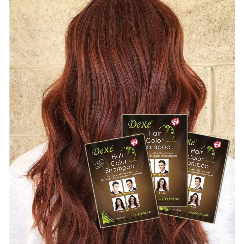 Dexe Dark Brown Hair Shampoo Classic 25ml *10 Sachets - gtwtoporld.com