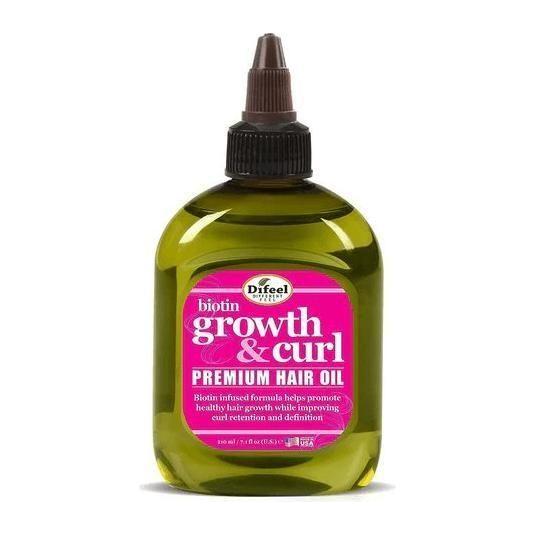 Difeel Growth and Curl Biotin Premium Hair Oil 75ml / 210ml - gtwtoporld.com