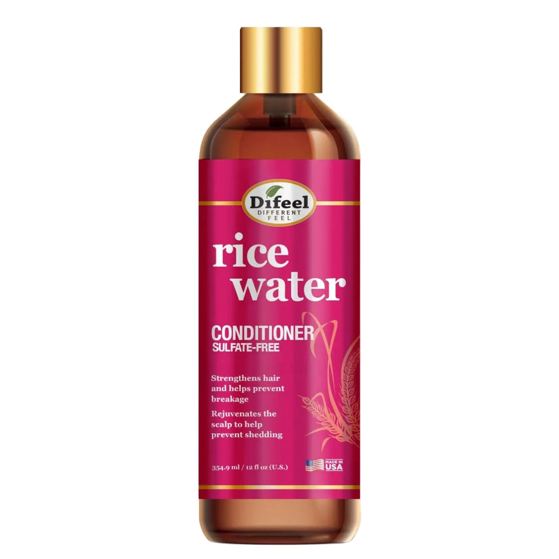 Difeel Rice Water Sulfate-Free Conditioner 12 oz - gtwtoporld.com