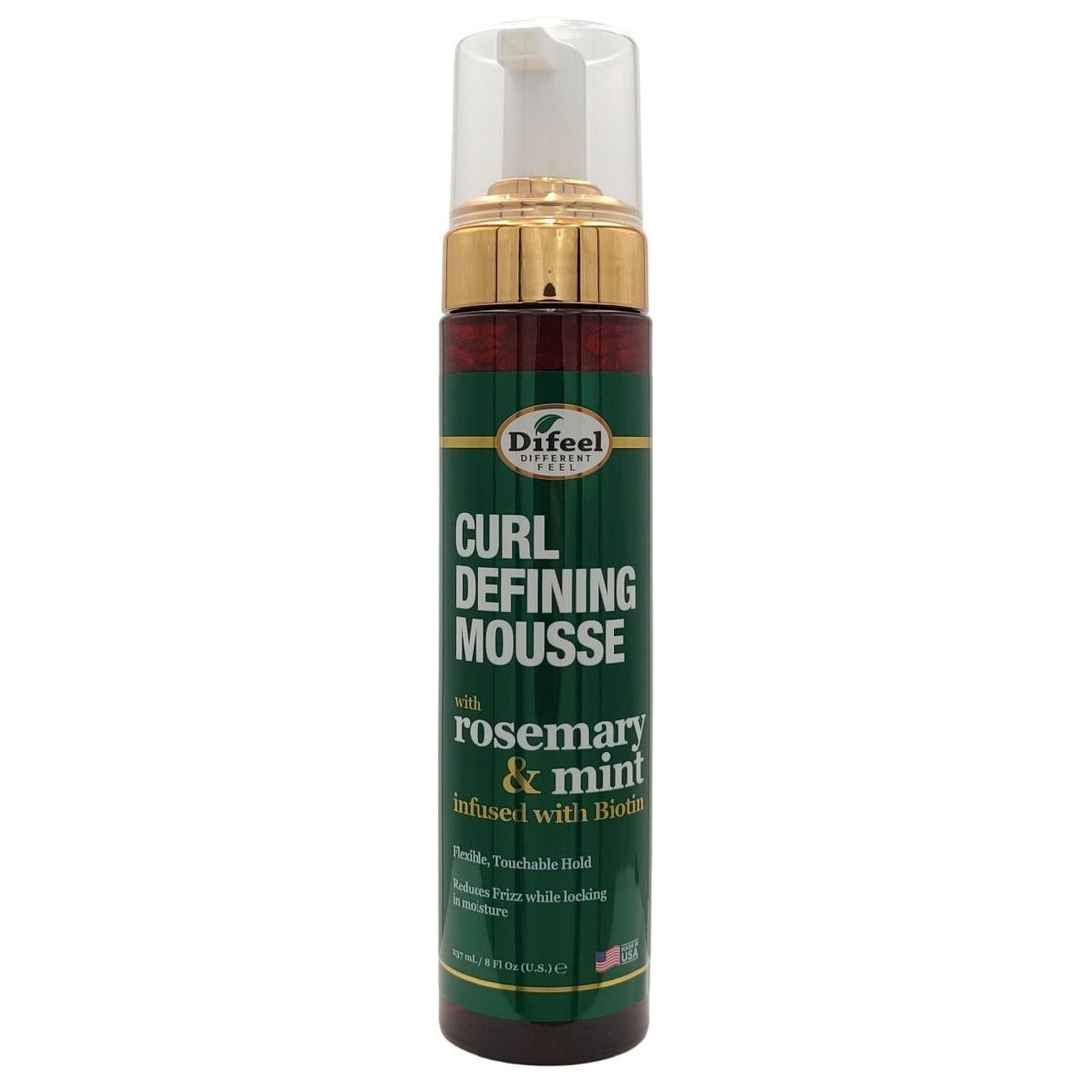 Difeel Rosemary &amp; Mint Curl Defining Mousse 8 oz - gtwtoporld.com