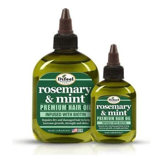 Difeel Rosemary &amp; Mint Premium Hair Oil With Biotin 75ml / 210ml - gtwtoporld.com