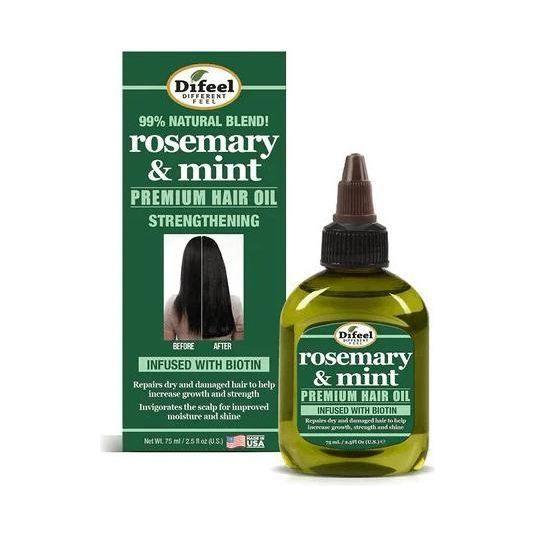 Difeel Rosemary &amp; Mint Premium Hair Oil With Biotin 75ml / 210ml - gtwtoporld.com