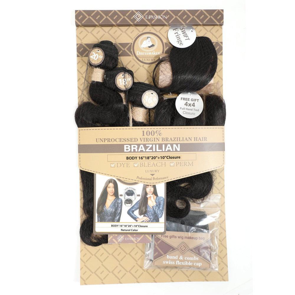Dream Hair 100% Natural Brazilian Hair Top Wefts Natural Color 