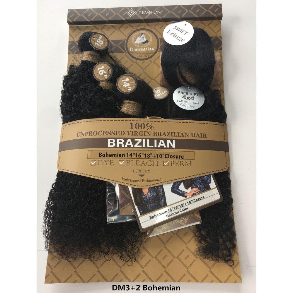 Dream Hair 100% Natural Brazilian Hair Top Wefts Natural Color 
