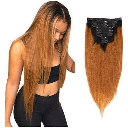 Dream Hair 8 Clip - In Ombre Extensions Kunsthaar - gtwtoporld.com