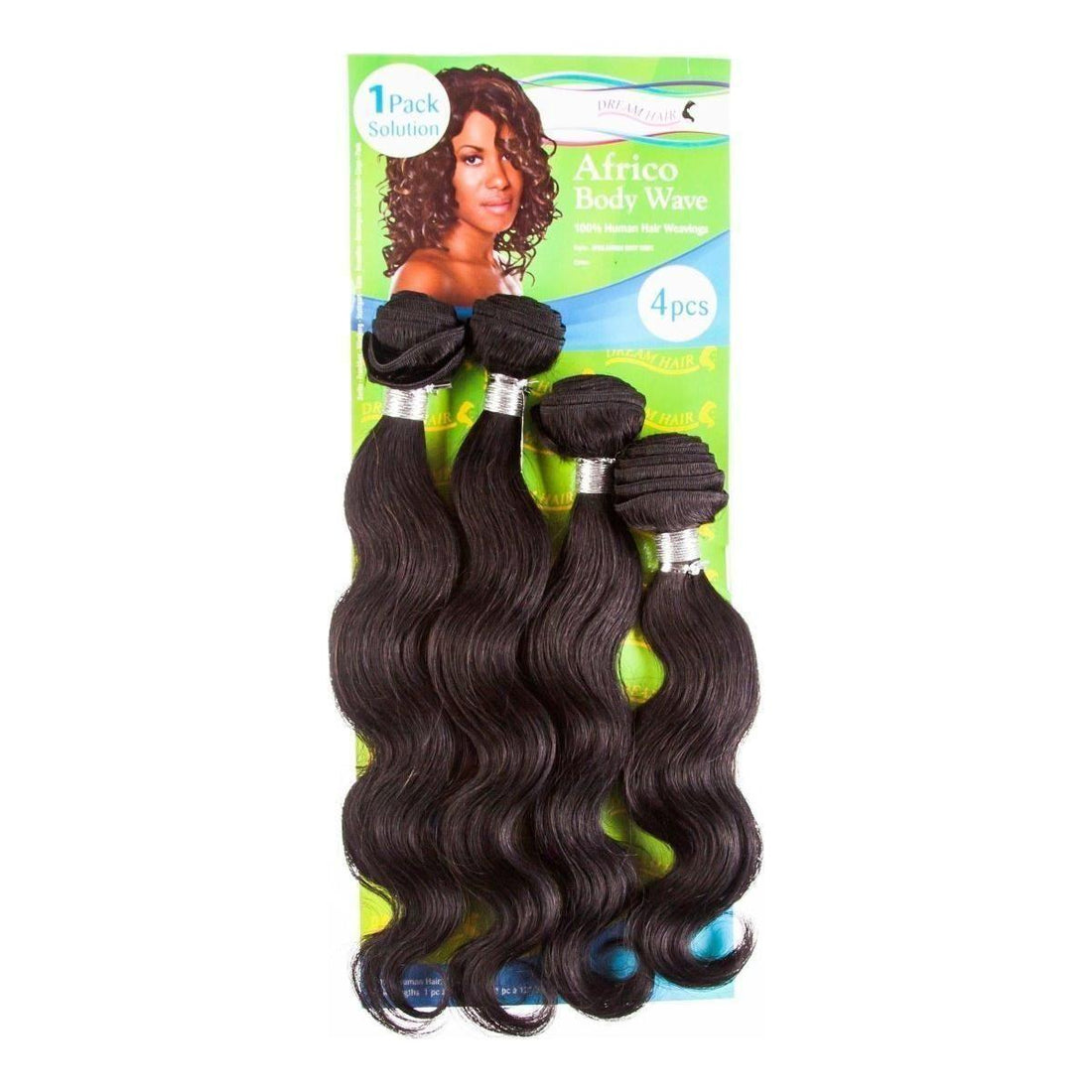 Dream Hair Africo Body Wave Human Hair (4pcs) - gtwtoporld.com