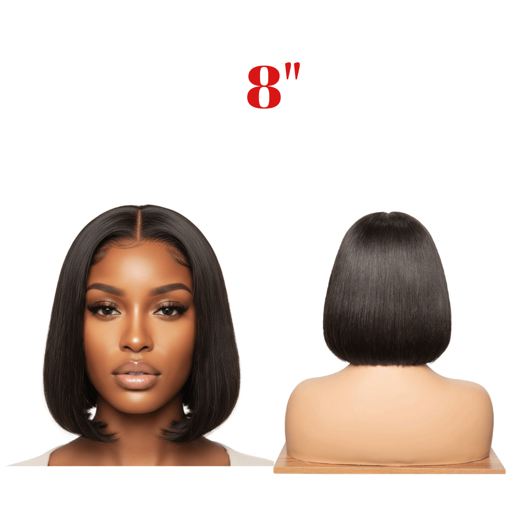 Dream Hair Bob Cut 13*6 Glueless Wig Brazilian Virgin Natural Color - gtwtoporld.com