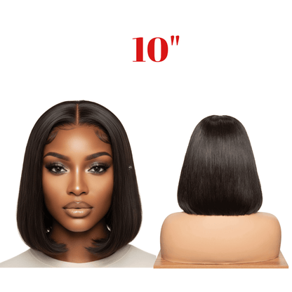 Dream Hair Bob Cut 13*6 Glueless Wig Brazilian Virgin Natural Color - gtwtoporld.com
