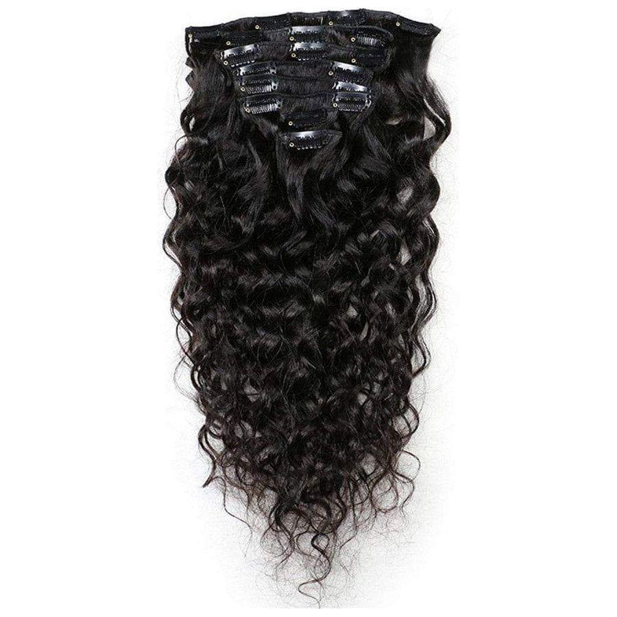 Dream Hair Clip - In Extensions Set Deep Wave Human Hair, Echthaar - gtwtoporld.com
