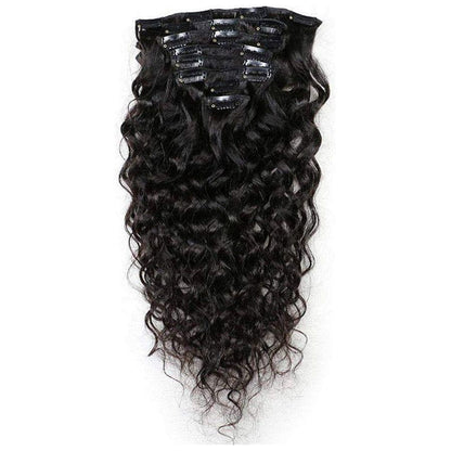 Dream Hair Clip - In Extensions Set Deep Wave Human Hair, Echthaar - gtwtoporld.com