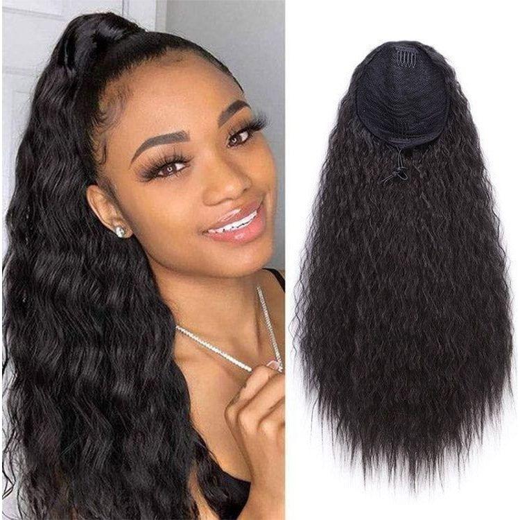 Dream Hair Curly Drawstring Ponytail 22" - Synthetic Hair - gtwtoporld.com