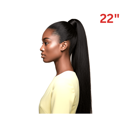 Dream Hair EL Ponytail Straight Human Hair 22" &amp; 24" - gtwtoporld.com