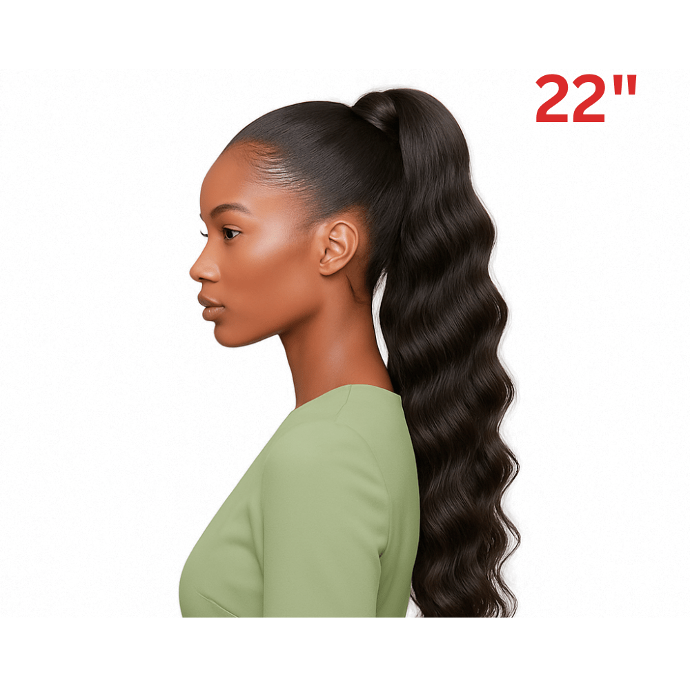 Dream Hair El Ponytail Wavy Human Hair 22" &amp; 24" - gtwtoporld.com