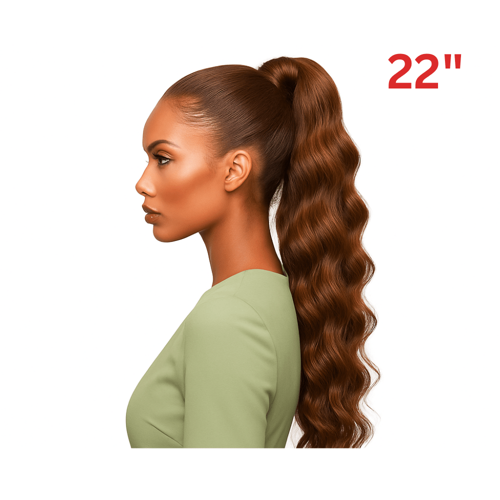 Dream Hair El Ponytail Wavy Human Hair 22" &amp; 24" - gtwtoporld.com
