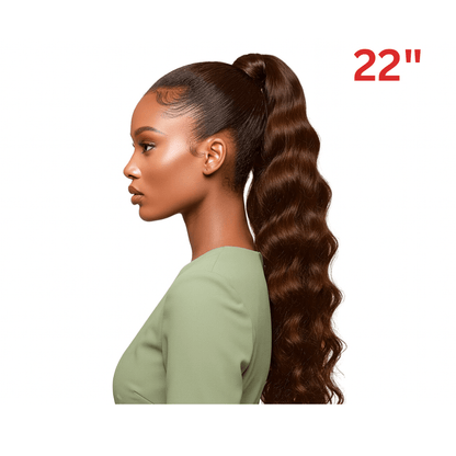 Dream Hair El Ponytail Wavy Human Hair 22" &amp; 24" - gtwtoporld.com