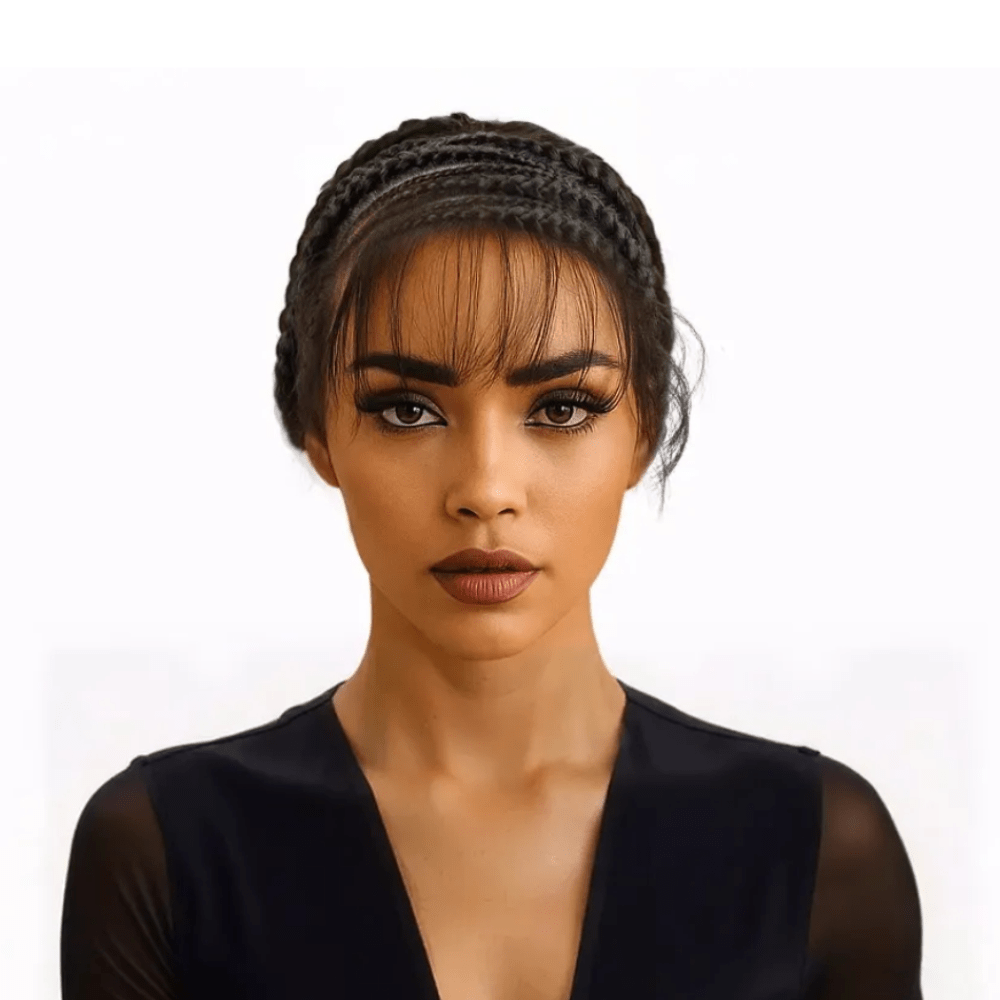 Dream hair French Braids Human Hair Wig: Natural Color (400g) - gtwtoporld.com