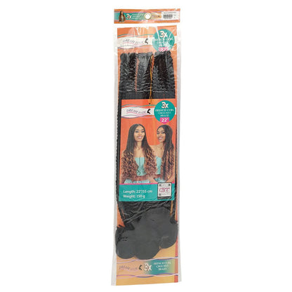 Dream Hair French Curl Crochet Braided X3 Pcs 22" &amp; 16" - gtwtoporld.com