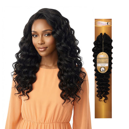 Dream hair Human hair Crochet Deep Wave 14" &amp; 18" (Natural Color) - gtwtoporld.com