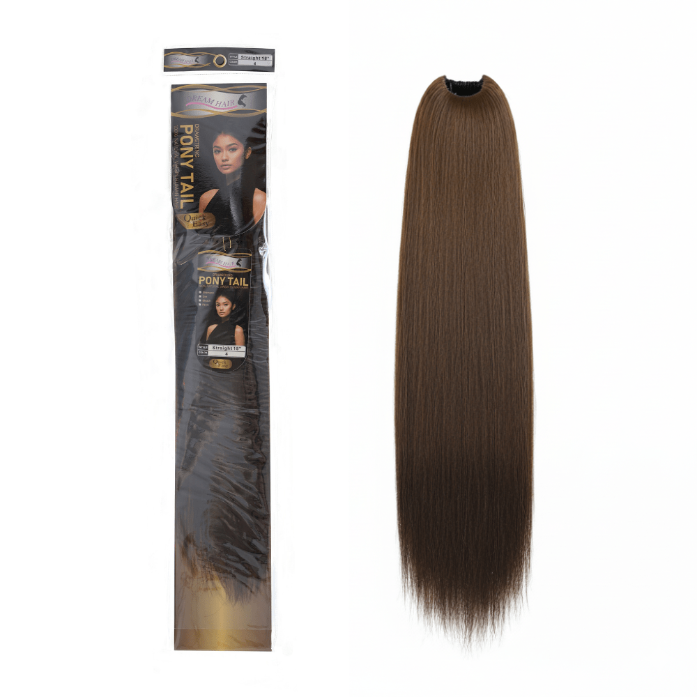 Dream Hair Human Hair Ponytail Straight 18" - gtwtoporld.com