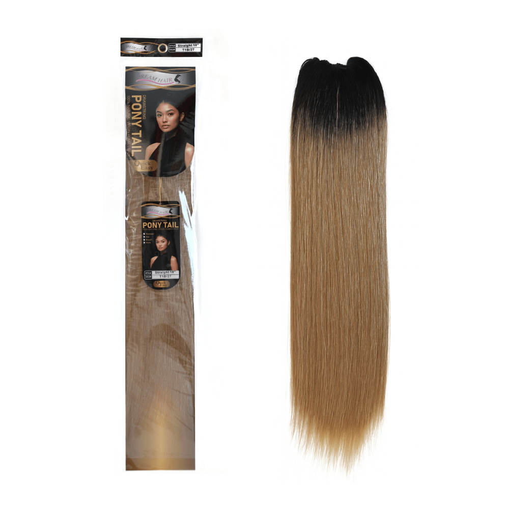 Dream Hair Human Hair Ponytail Straight 18" - gtwtoporld.com