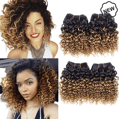 Dream Hair Kinky curly Weft 3pcs, 6"/15cm Human Hair - gtwtoporld.com
