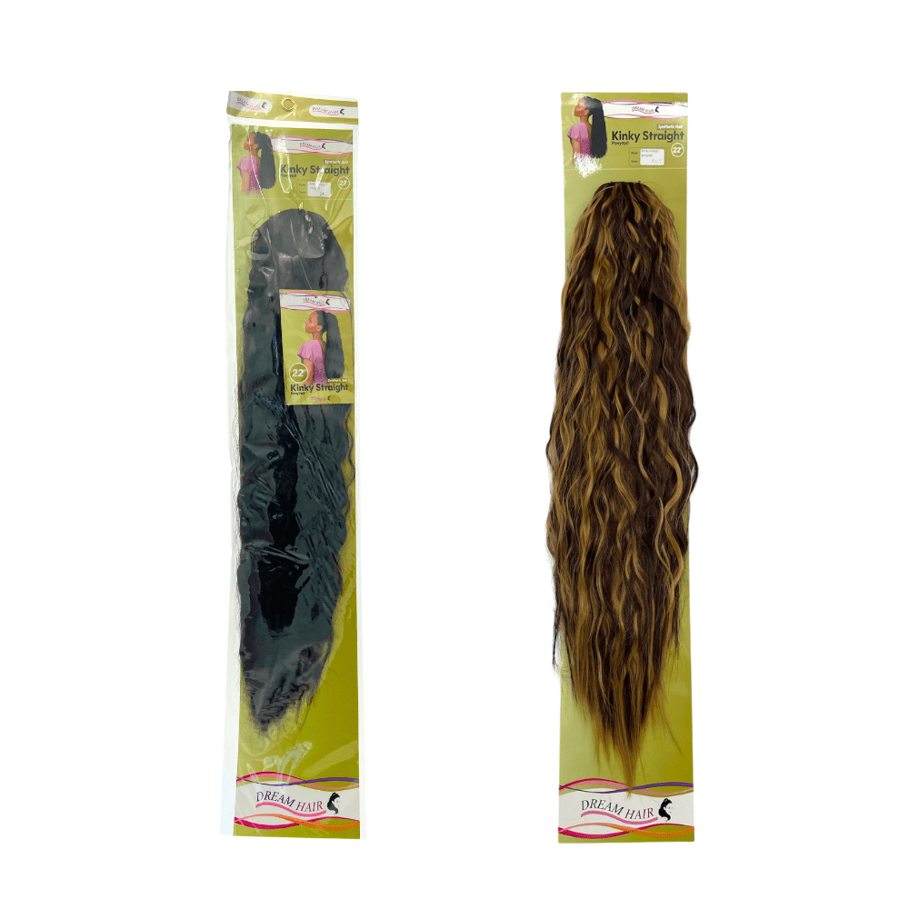 Dream Hair Kinky Straight Ponytail 22" - gtwtoporld.com