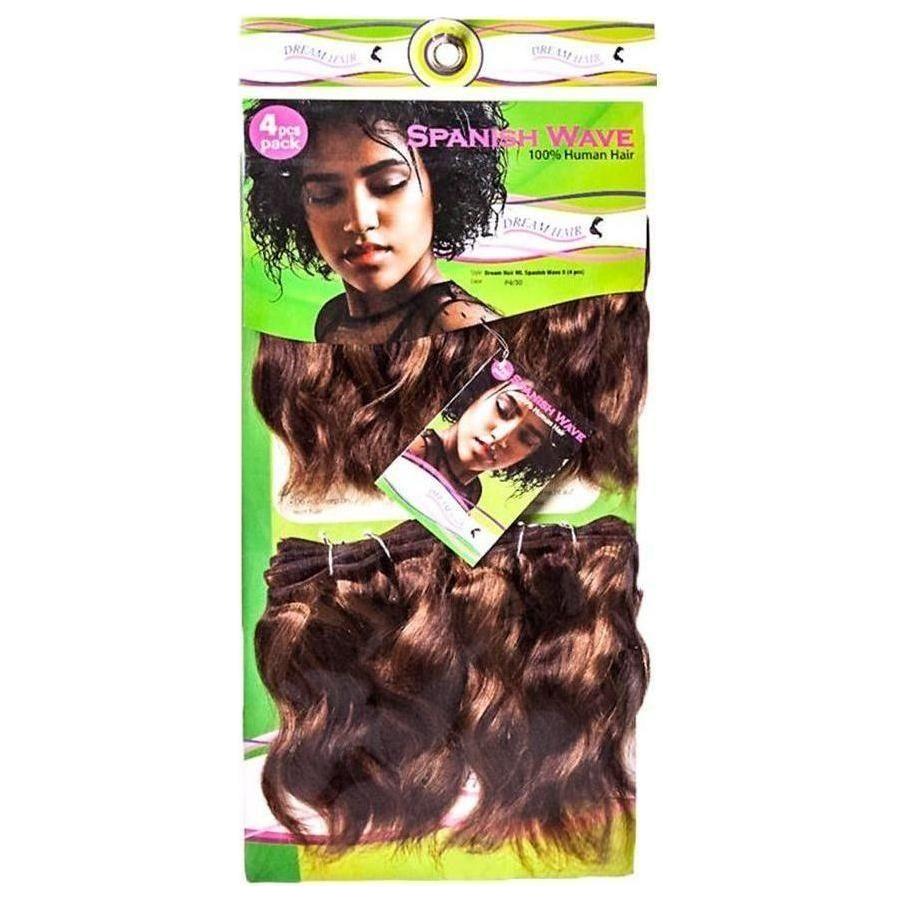 Dream Hair ML Spanische Welle 8 "Echthaar (4 Stücke/Pack) - gtwtoporld.com