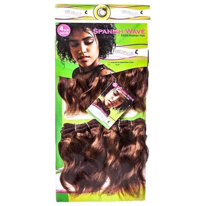Dream Hair ML Spanische Welle 8 "Echthaar (4 Stücke/Pack) - gtwtoporld.com