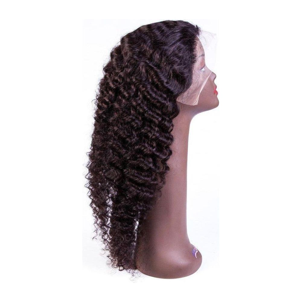 Dream Hair Natural Brazilian Hair Top Perücke Deep Wave Col: Natural - gtwtoporld.com