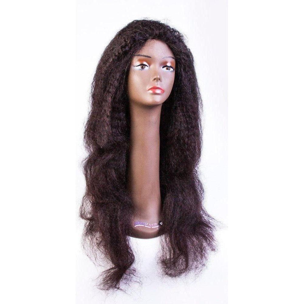 Dream Hair Natural Brazilian Hair Top Perücke Kinky Straight :Natural - gtwtoporld.com