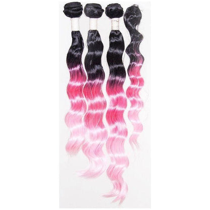 Dream Hair Ombre Kunsthaar Tressen 4Pcs - gtwtoporld.com