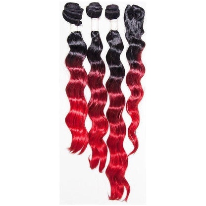 Dream Hair Ombre Kunsthaar Tressen 4Pcs - gtwtoporld.com
