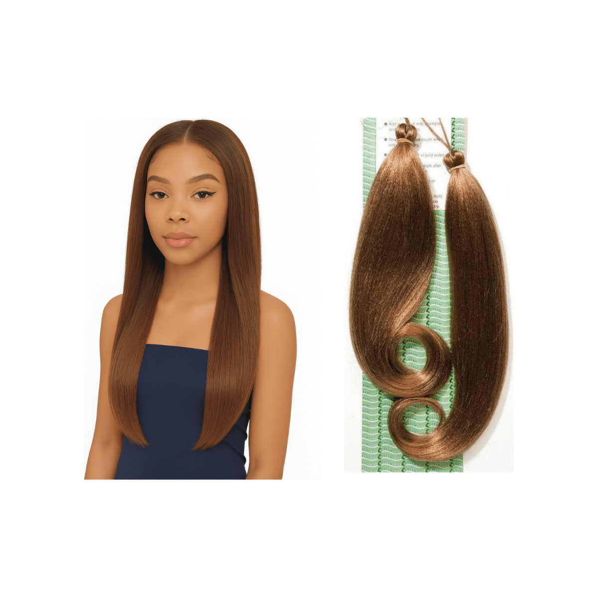 Dream Hair Pony 2000 Short 18"/45Cm &amp; 22"/55Cm (2Pcs) Kunsthaar - gtwtoporld.com
