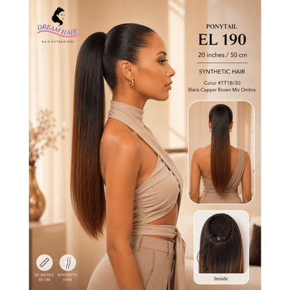 Dream Hair ponytail EL 190 20"/50cm Synthetic Hair - gtwtoporld.com