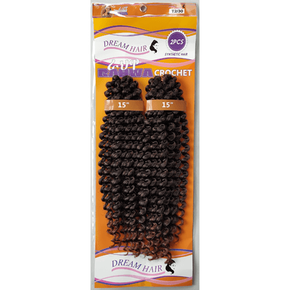 Dream Hair Rahwa Crochet 15" (2 pcs) - gtwtoporld.com